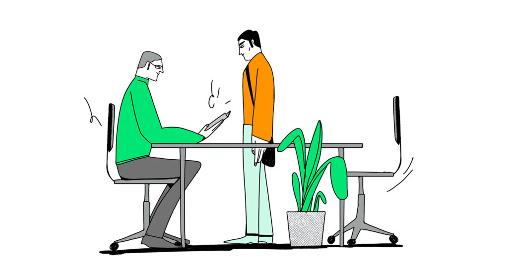 Работодатель проверяет документы трудового мигранта